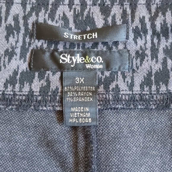 Style & Co Plus Size Animal Print Skirt 3X - Picture 3 of 6